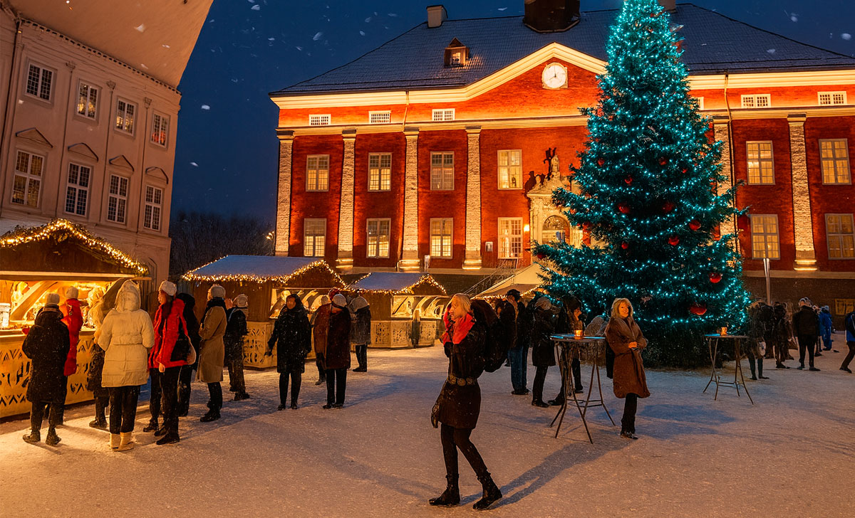рождественская деревня нарвы