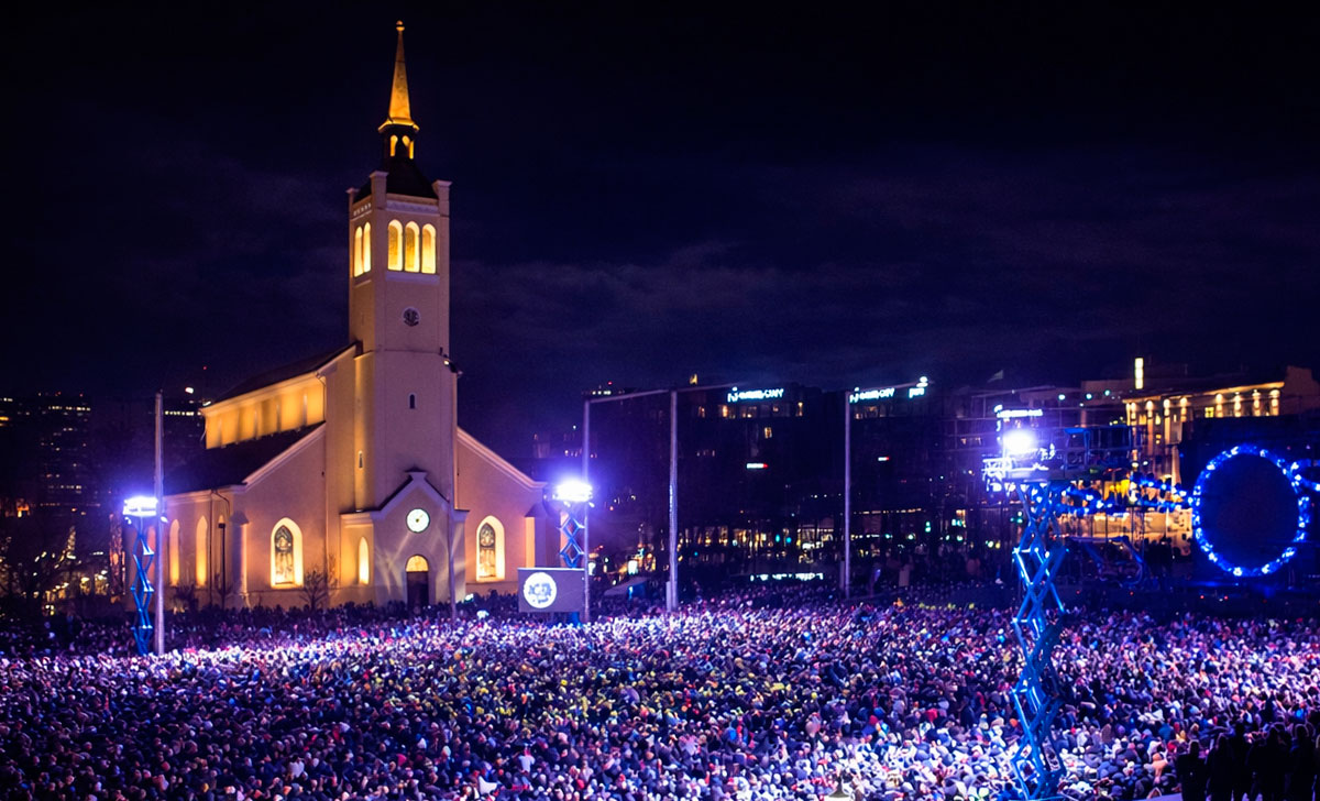 новый год на площади свободы таллин