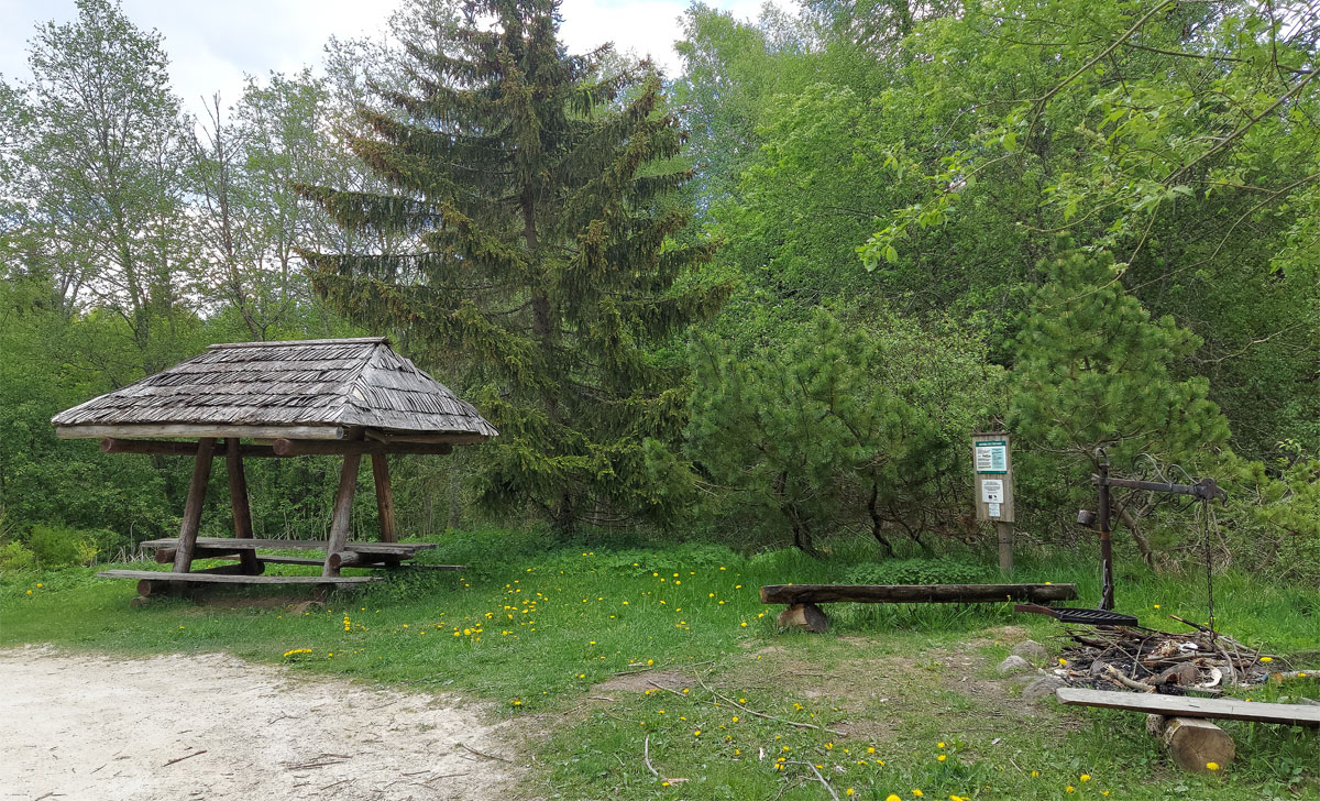 место для костра оострику