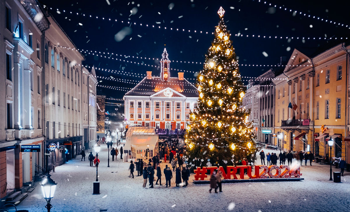 рождественский город тарту